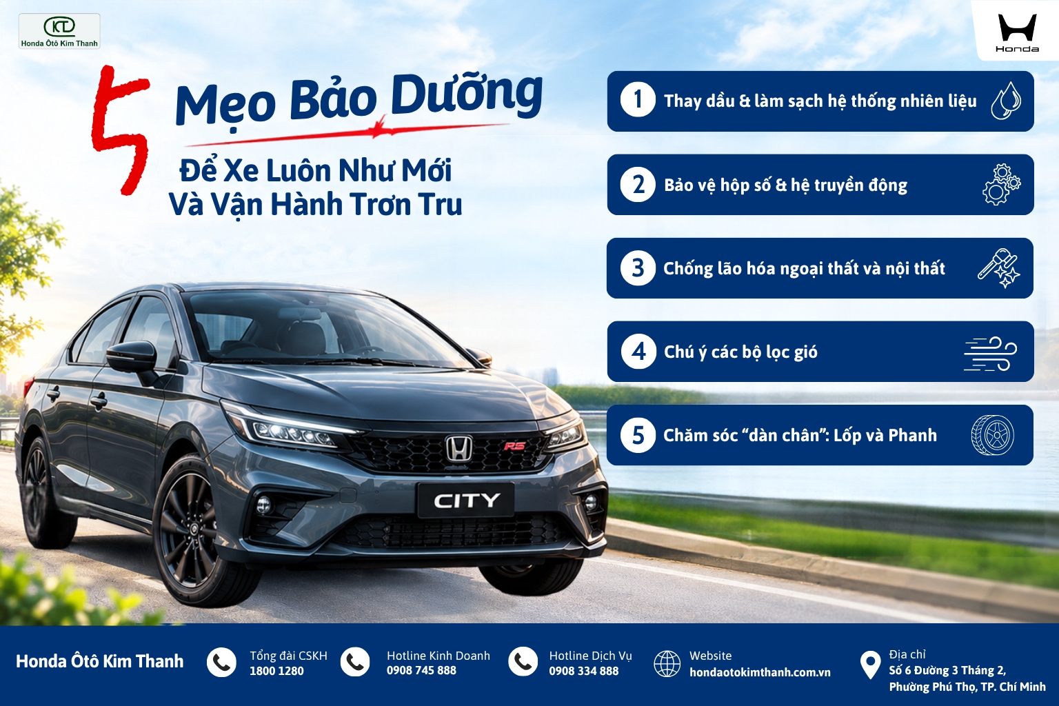 5 Mẹo Bảo Dưỡng Để Xe Luôn Như Mới Và Vận Hành Trơn Tru