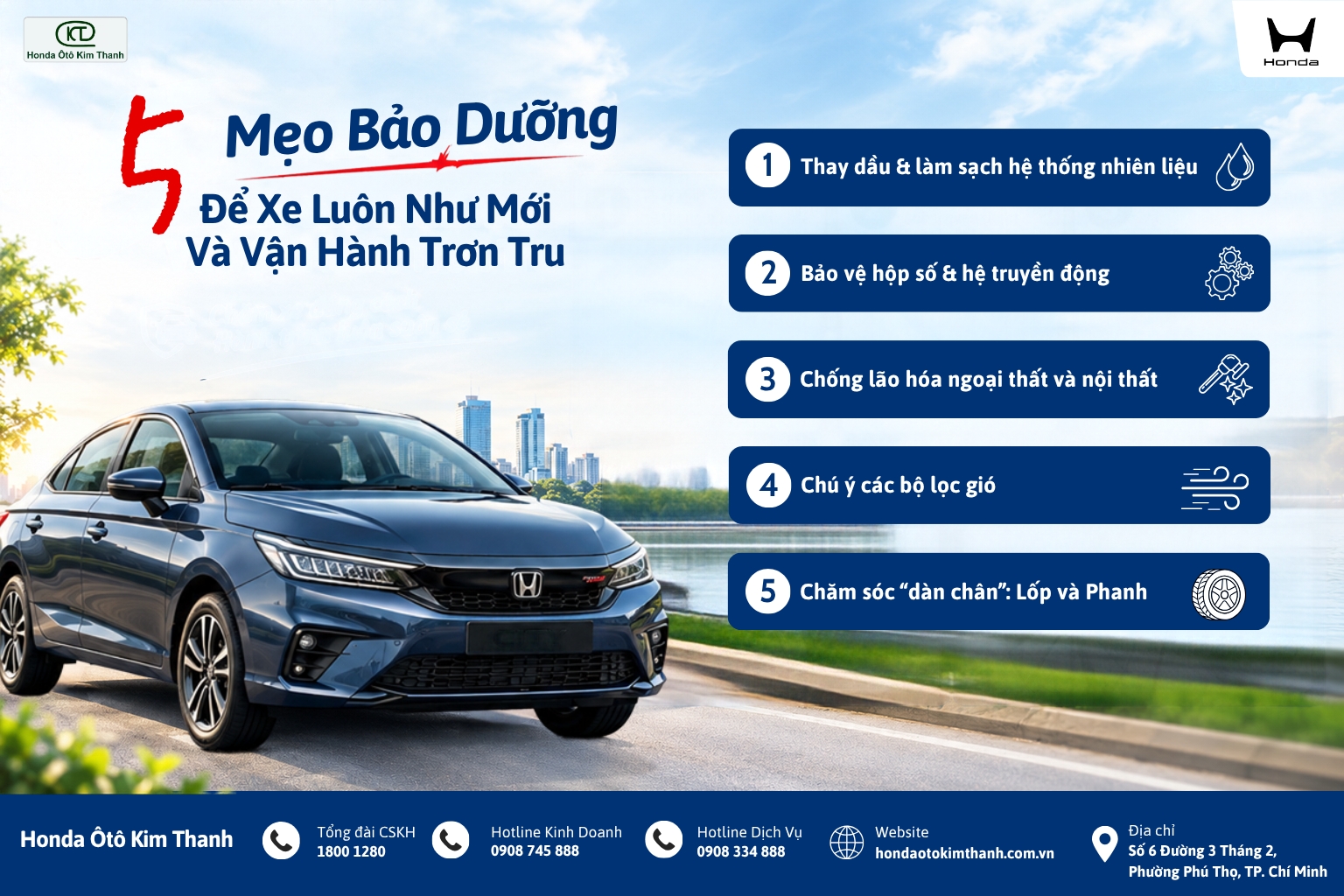 5 Mẹo Bảo Dưỡng Để Xe Luôn Như Mới Và Vận Hành Trơn Tru