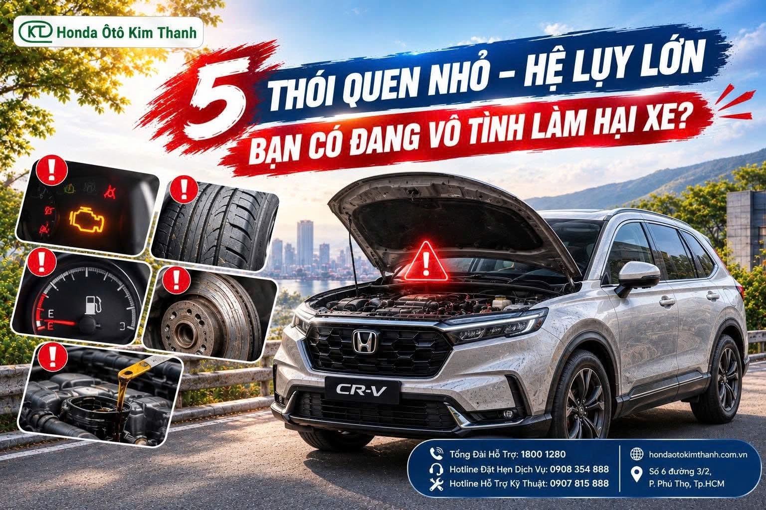 5 THÓI QUEN NHỎ VÔ TÌNH LÀM GIẢM TUỔI THỌ CHIẾC XE CỦA BẠN