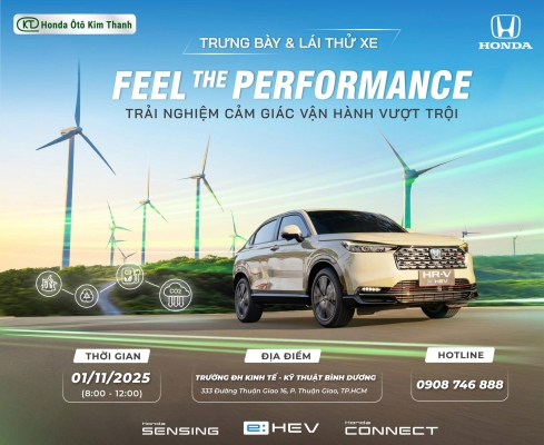 SỰ KIỆN TRƯNG BÀY & LÁI THỬ - FEEL THE PERFORMANCE - TRẢI NGHIỆM CẢM GIÁC VẬN HÀNH VƯỢT TRỘI