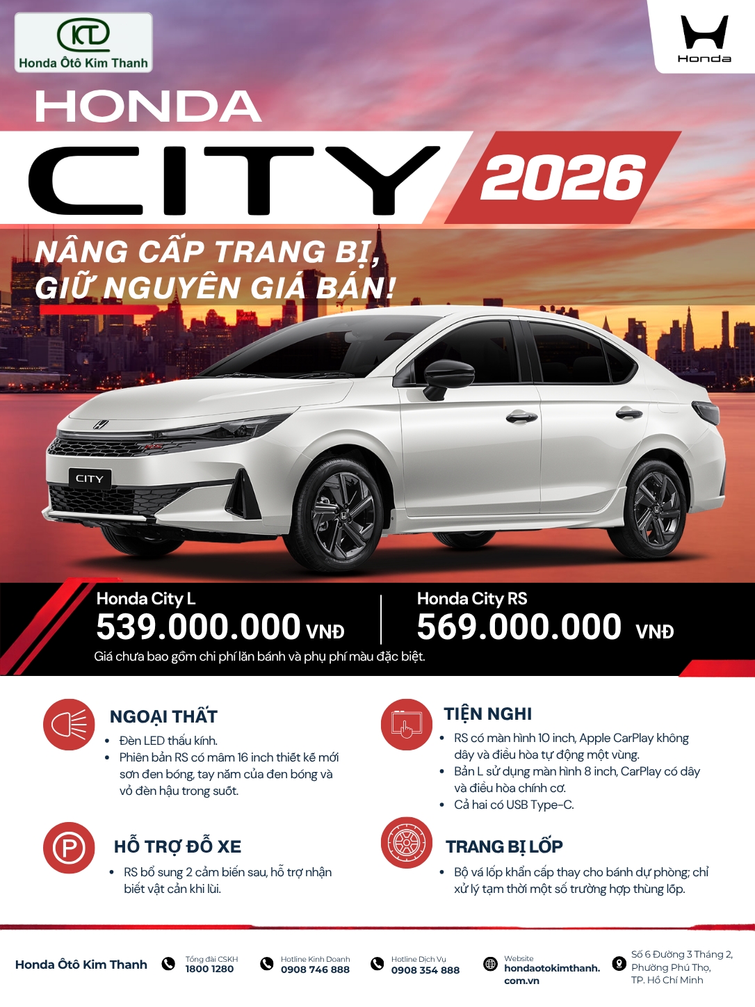 Honda City 2026 có gì mới? Những thay đổi so với phiên bản cũ